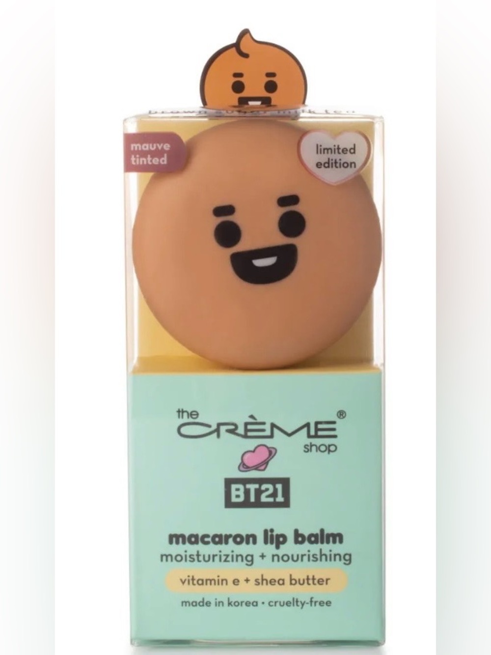 The Crème Shop BT21 Macaron Lip Balm - Mauve Tinted